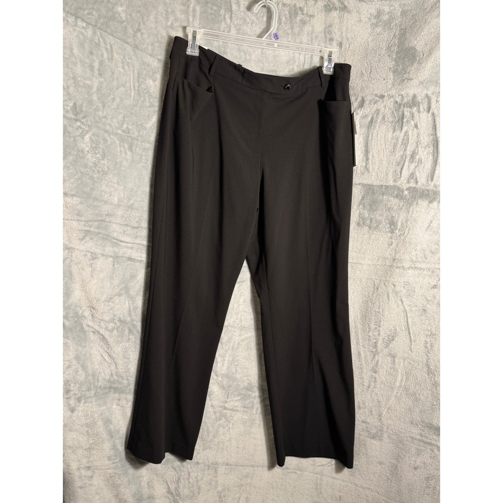 Calvin Klein‎ Modern Fit Black Tapered Leg Pants Women's Size 14 NWT